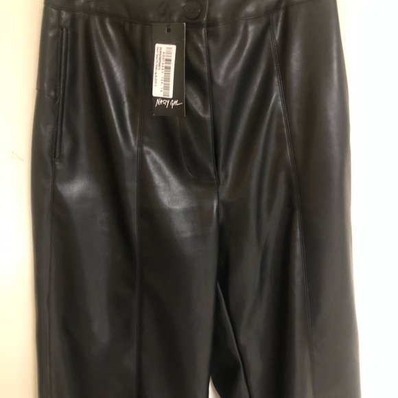 Nasty Gal - Leather Like Pants - Size 4 New w/Tags - Picture 2 of 3